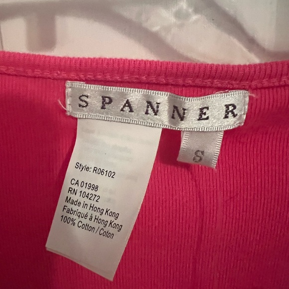 NWT Spanner Barbie-Core Pink Scoop Neck Embellished Stretch Knit Top S - Picture 5 of 11